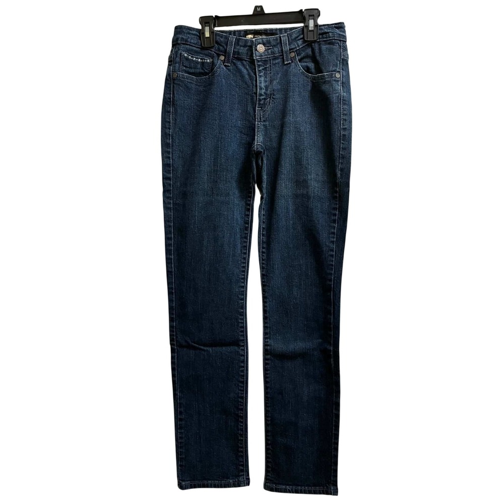 Levis 512 Jeans Womens 6M W28 L32 Blue Bootcut Rhinestone Stretch Denim Y2K